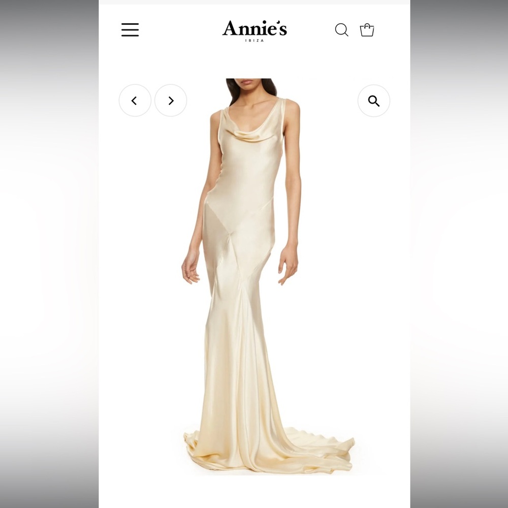 Annie's Ibiza bridal Aphrodite Corset ($2271) Florence Dress Ivory ($1349) - Picture 2 of 11